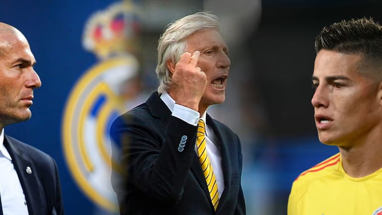 Pékerman destapa diálogo privado con Zidane sobre el futuro de James en el Madrid.