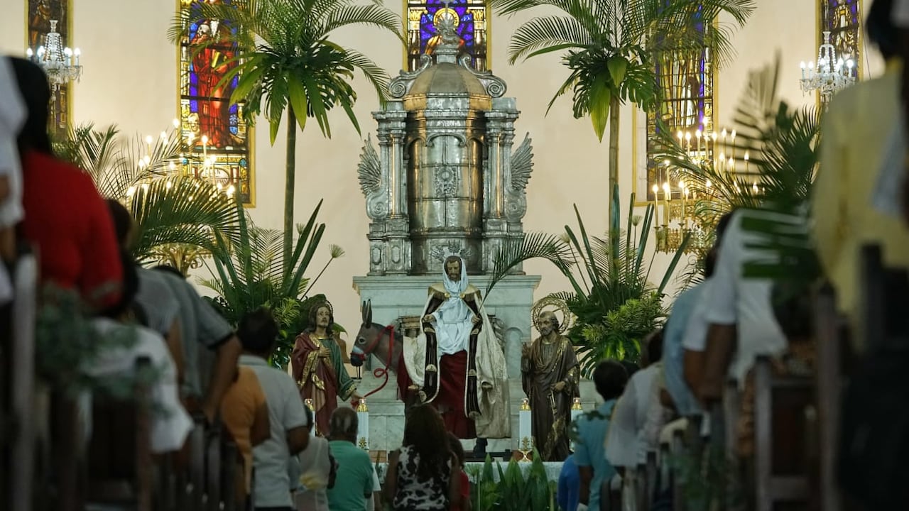 Domingo de Ramos en la Iglesia La Ermita en Cali. 29 de marzo de 2026. Fotos: Jorge Orozco.