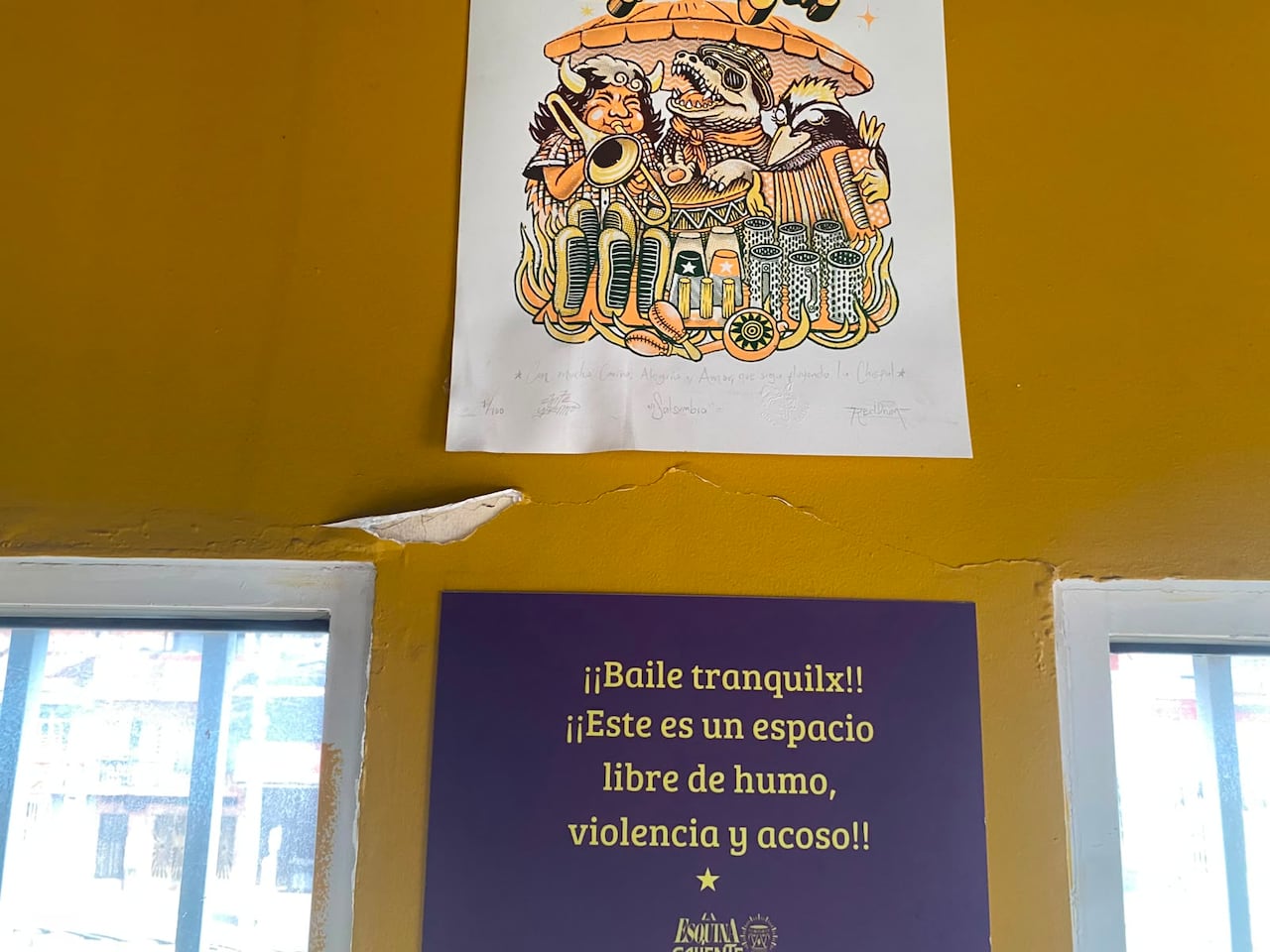 Varias afectaciones sufrió La Esquina Caliente Salsoteca, ubicada en el barrio Obrero. Pero sus dueños priorizaron el ayudar a otros.