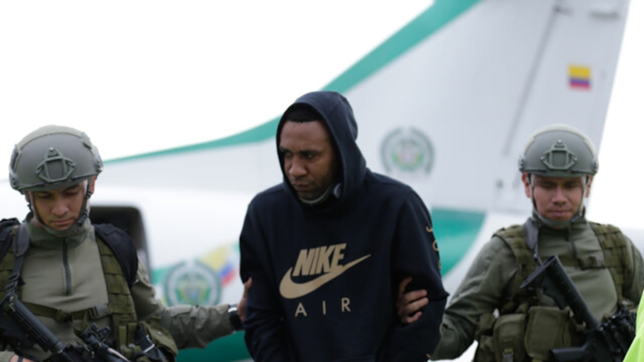 Jhon Viáfara el día de su captura.