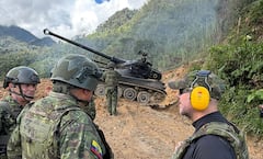 En Ecuador, Ministro de Defensa y Alto Mando Militar supervisan, desde territorio, la destrucción de bocaminas y el empleo de artillería pesada en la frontera norte.