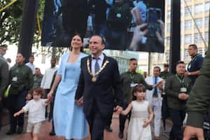Alejandro Eder y su esposa Taliana Vargas
Posesión Alcalde de Cali