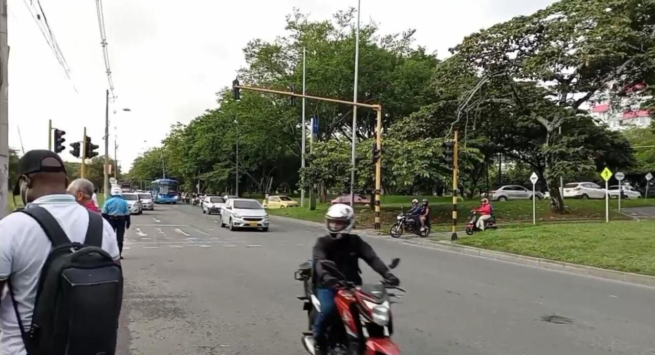 Este es el panorama en la zona luego de que se restableciera el paso en la vía.