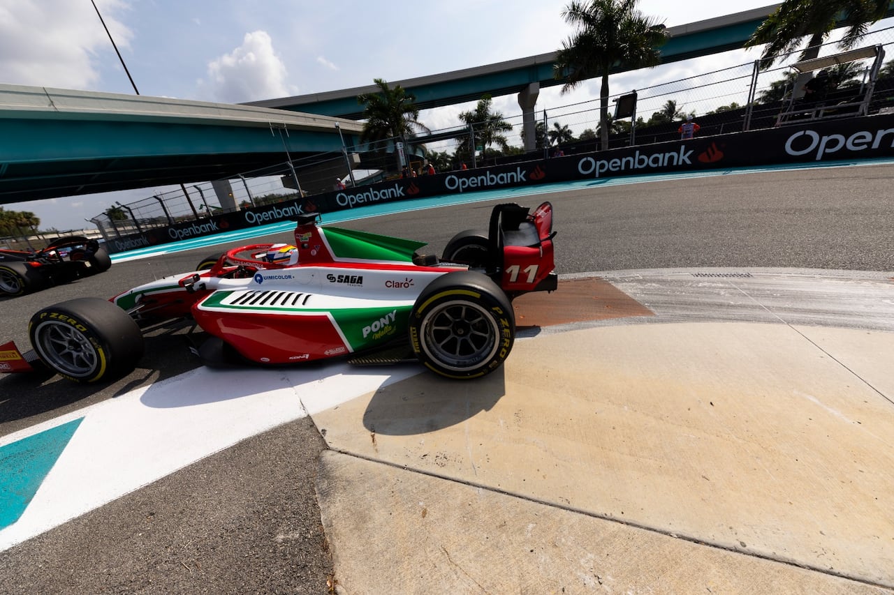 Sebastián Montoya durante el Gran Premio de Miami.
