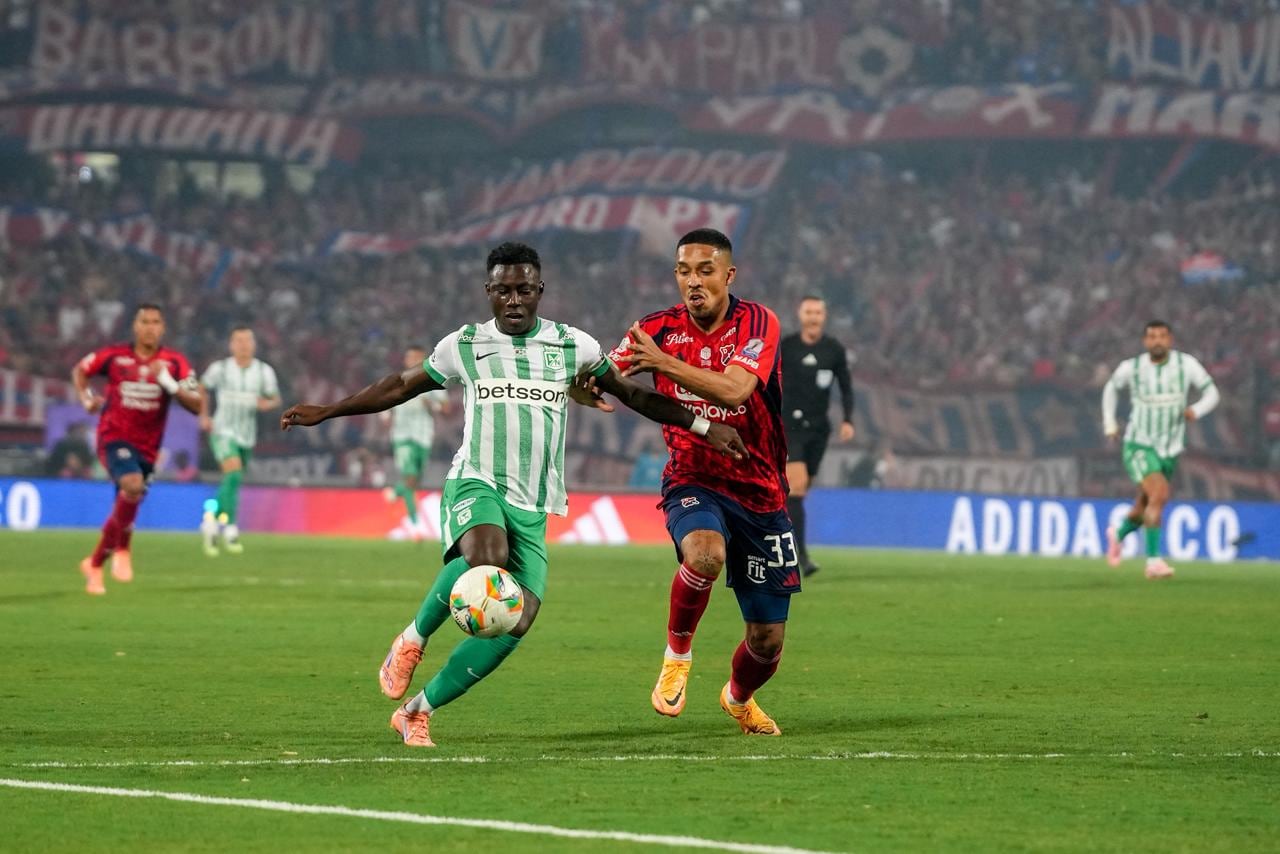 Imagen del partido de vuelta de la final de la Copa Colombia 2025, entre Independiente Medellín Atlético Nacional.