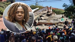 Francia Márquez llegó a Cali tras el terremoto.