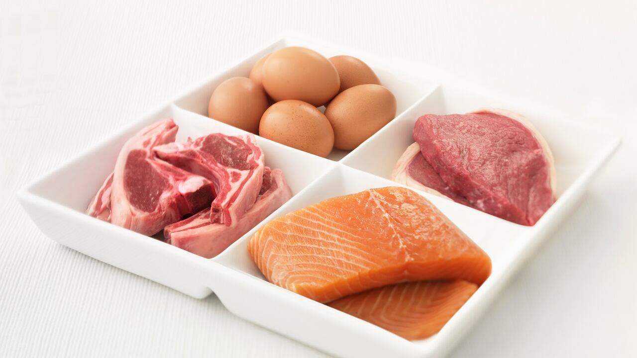 Proteínas - carne - huevos - pescado