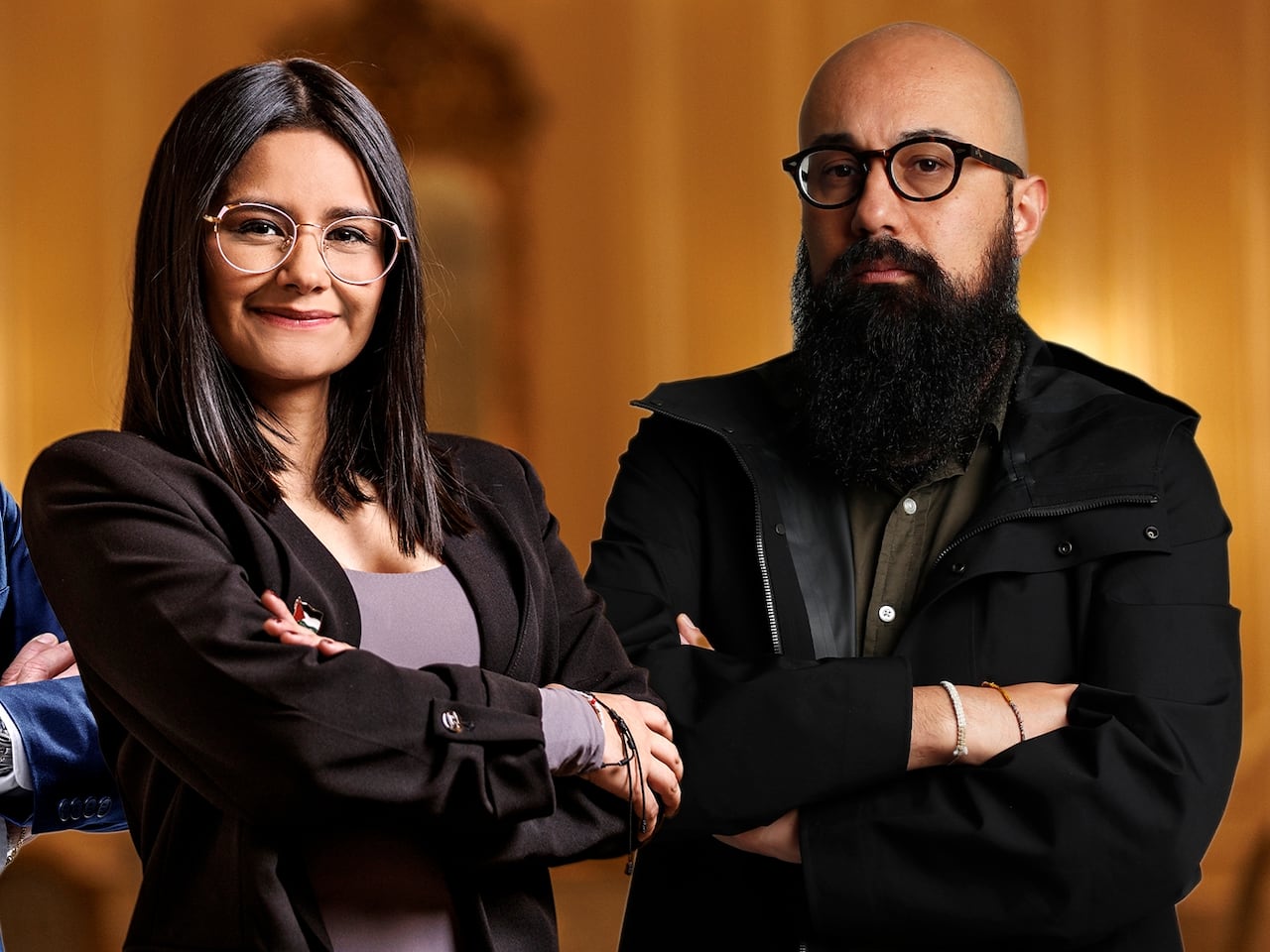 Armando Benedetti, Angie Rodríguez y Carlos Carrillo.
