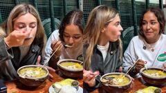 La reacción fue subida a la cuenta de Tiktok de una de ellas.