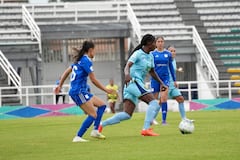 Imagen del partido entre Internacional de Palmira y Millonarios por los cuadrangulares de la Liga Femenina 2026.