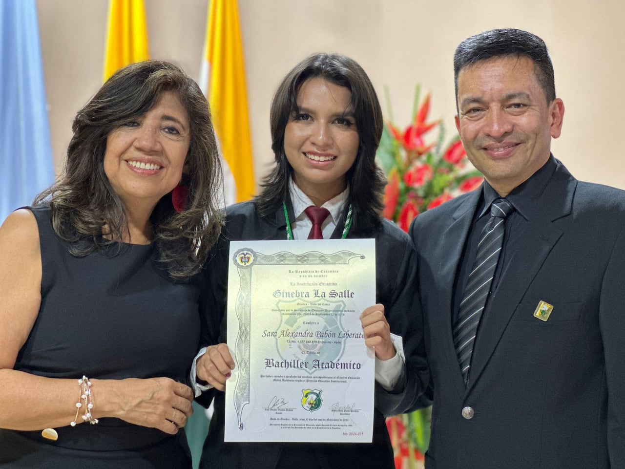 Sara Alexandra Pabón Liberato, mejor Icfes Valle 2024