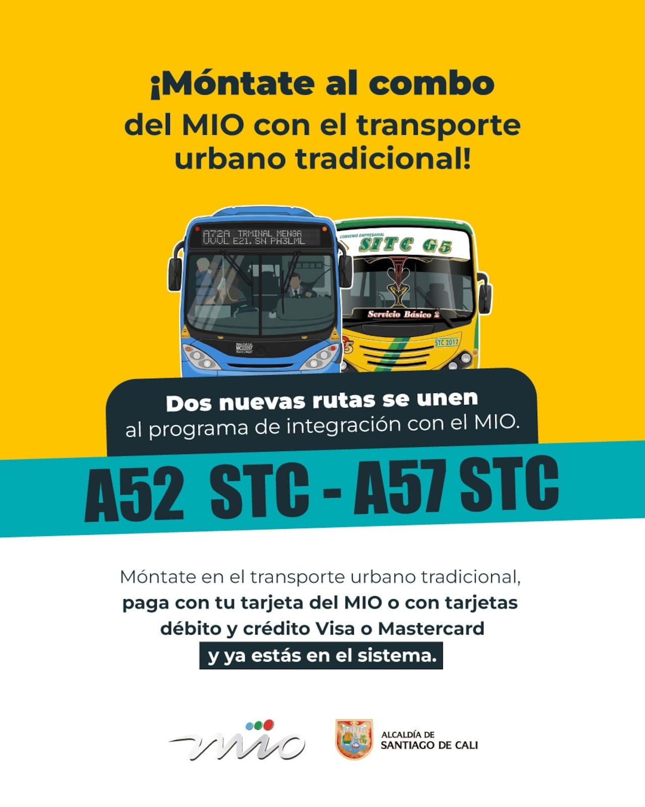 Nuevas rutas de transporte en Cali