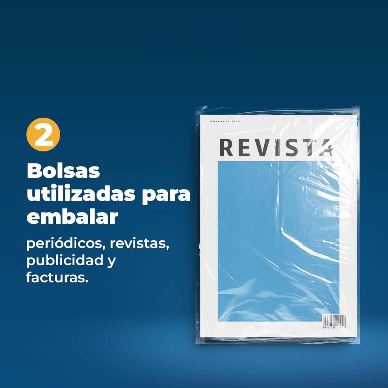 Bolsas de empaque de revistas