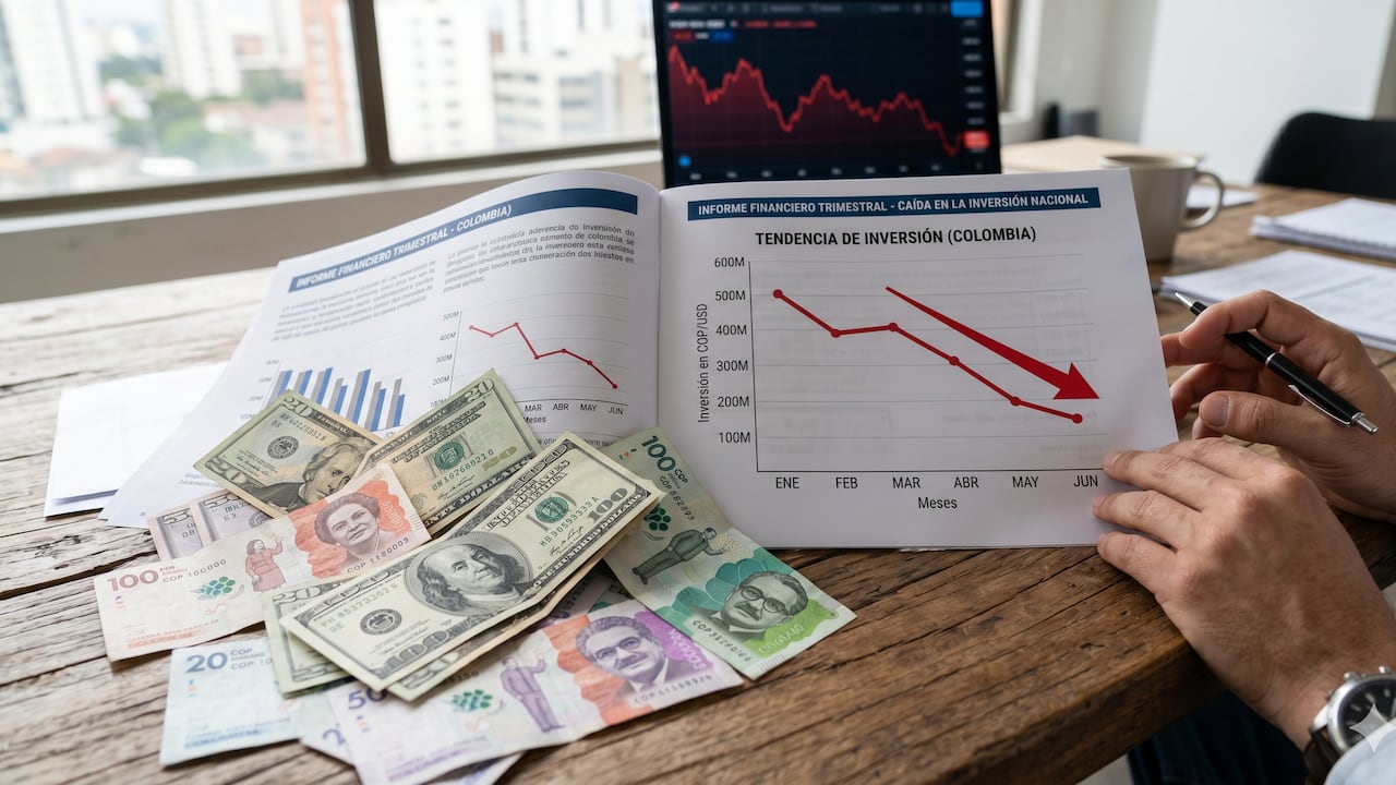 Algunas entidades financieras pronostican una de la inversión fija en Colombia de -2,9%. Foto creada con Gemini AI