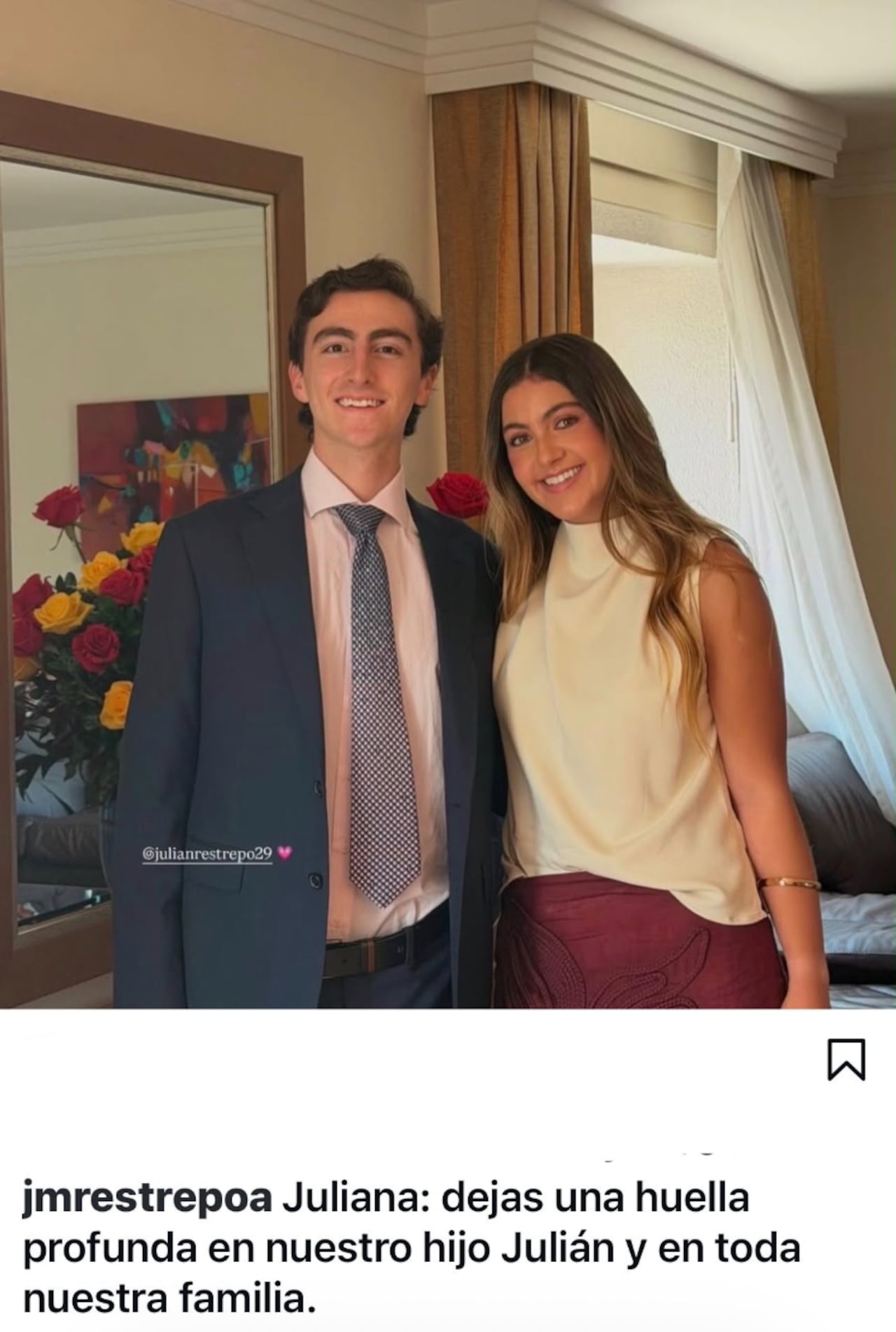 Mensaje del Vicepresidente, José Manuel Restrepo, tras el fallecimiento de su nuera.