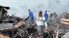 Incendio en Navarro