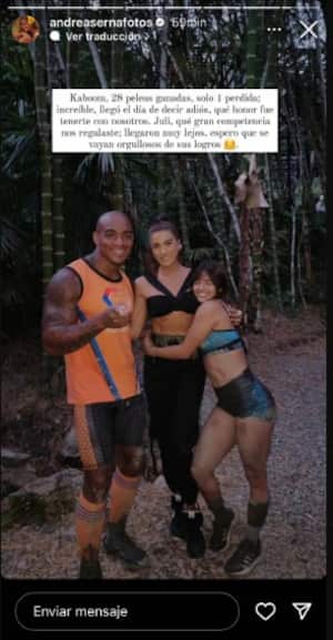 Andrea Serna se despidió de dos participantes del Desafío