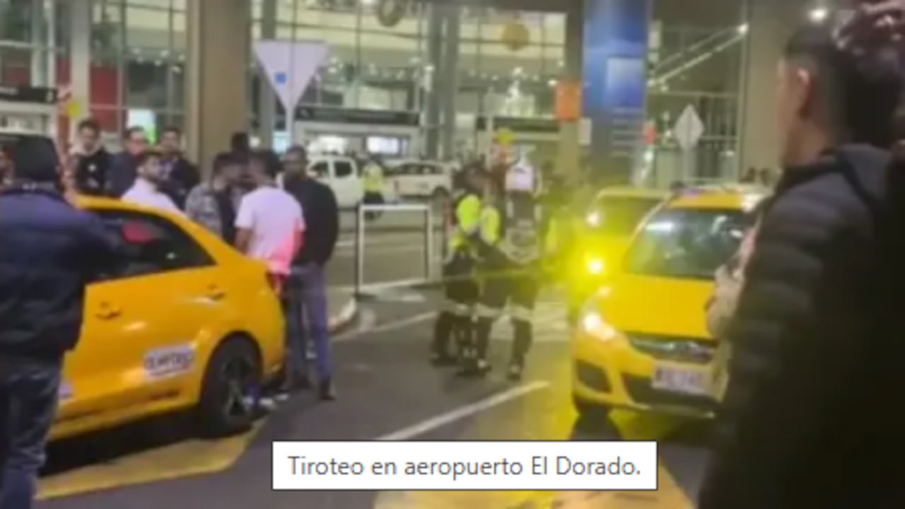 Momentos de pánico se vivieron a las afueras del aeropuerto El Dorado de Bogotá, por cuenta de un tiroteo.