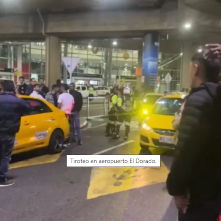 Momentos de pánico se vivieron a las afueras del aeropuerto El Dorado de Bogotá, por cuenta de un tiroteo.