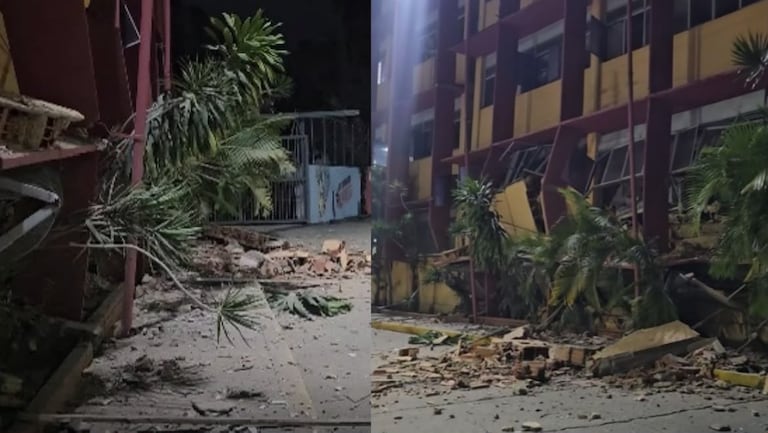 Hospital Dr. Francisco A. Rísquez en Caracas, queda con fuertes daños tras terremotos en Venezuela.