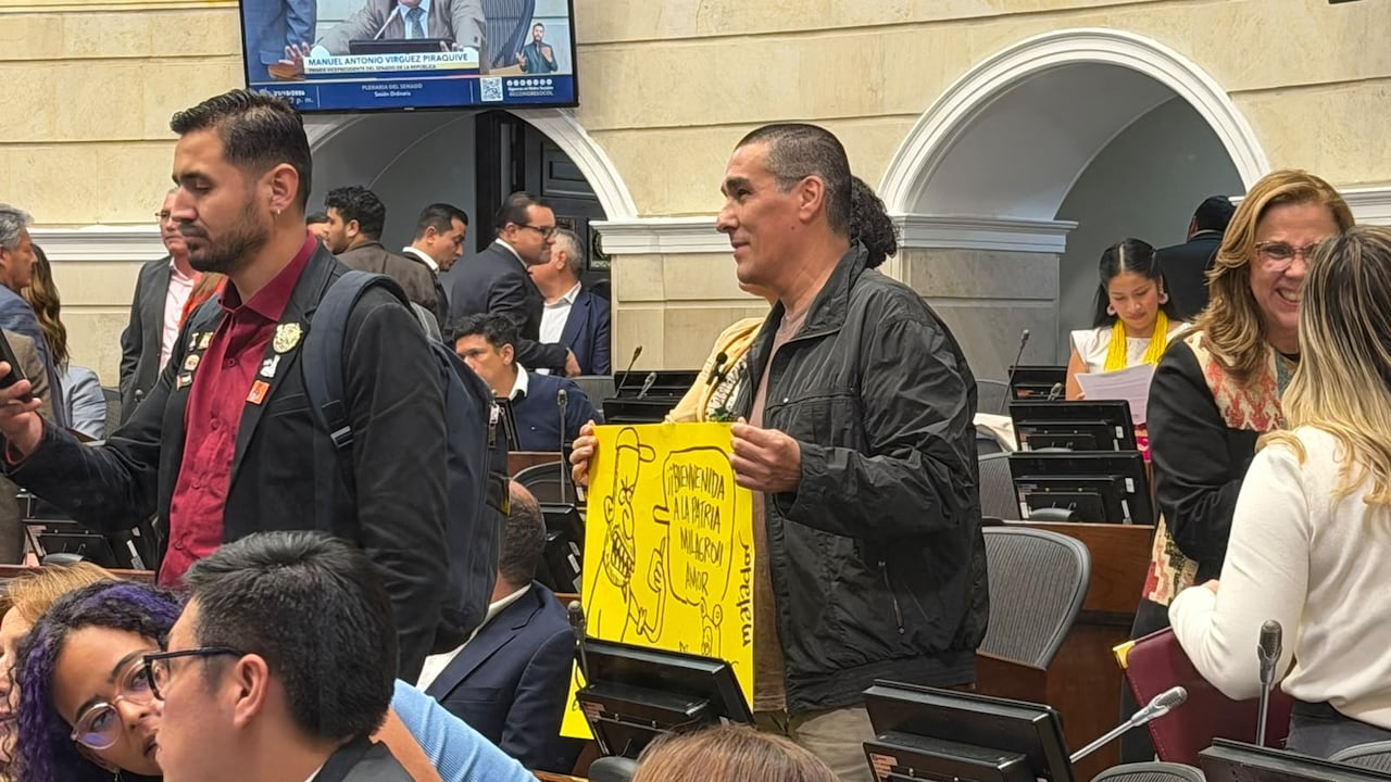 Matador en el recinto del Senado.