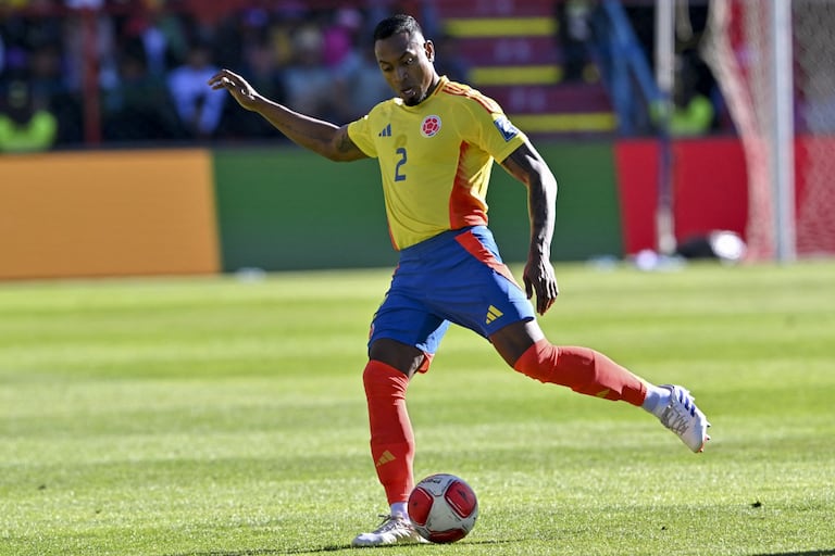 Willer Ditta vistiendo los colores de la Selección Colombia.