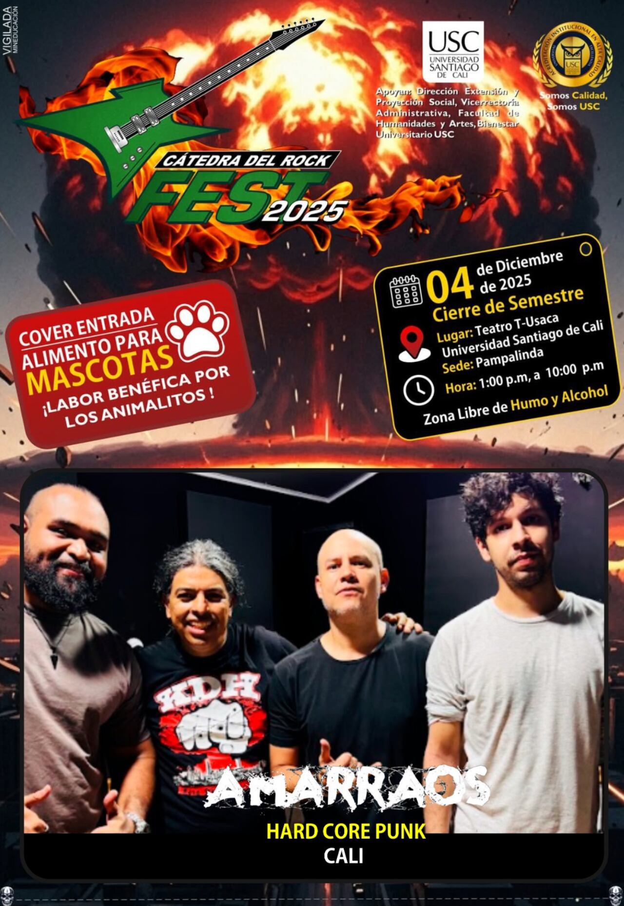 Seguidores del rock podrán disfrutar de una experiencia íntima y conectada con las bandas.