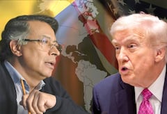 La confrontación entre los mandatarios de Estados Unidos y Colombia ha abierto una grieta visible en la geopolítica latinoamericana, donde los alineamientos ideológicos vuelven a perfilar el mapa regional. Fotos: Colprensa y AFP / Fotomontaje El País.