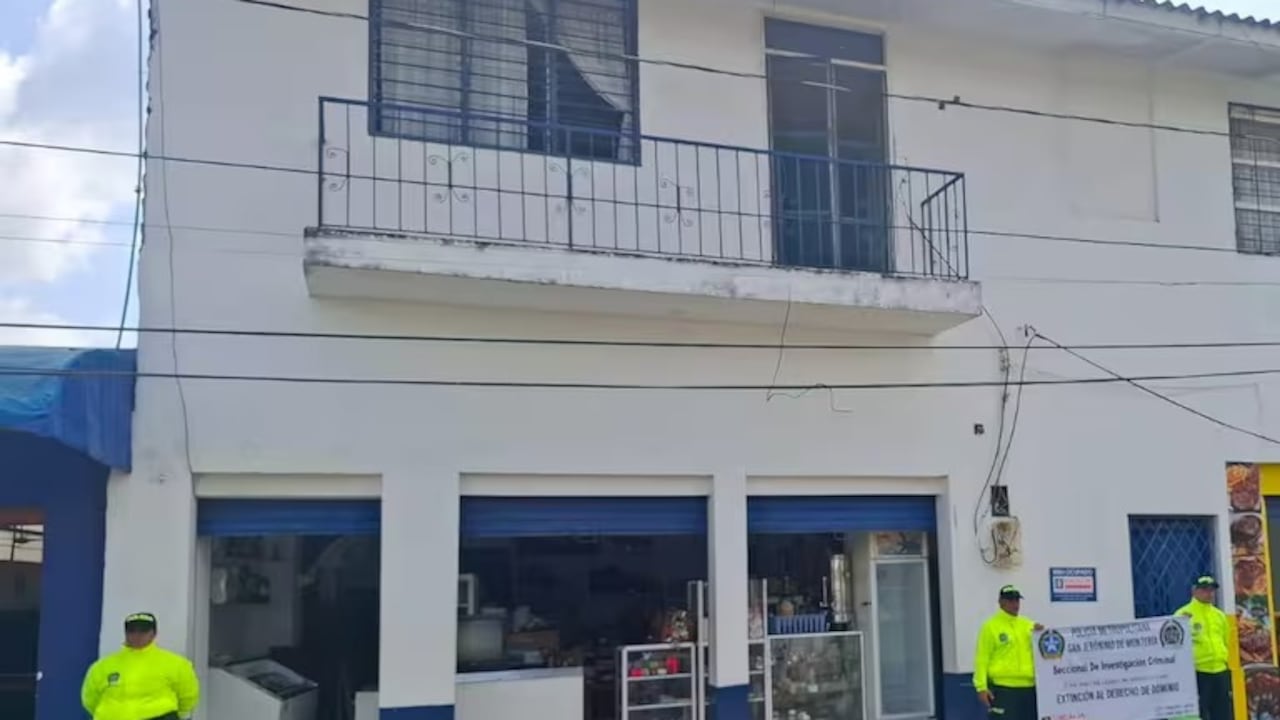 Bienes ocupados en Cereté (Córdoba) con fines de extinción de dominio por presunta vinculación con una red de juegos de azar ilegales.