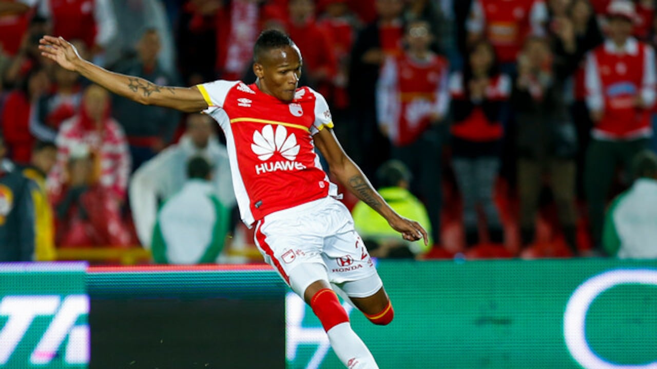 Luis Quiñones con Independiente Santa Fe en 2015.