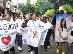 Durante la marcha, los asistentes gritaron consignas como “Queremos a Alahia viva” y solicitaron celeridad en las investigaciones de las autoridades.