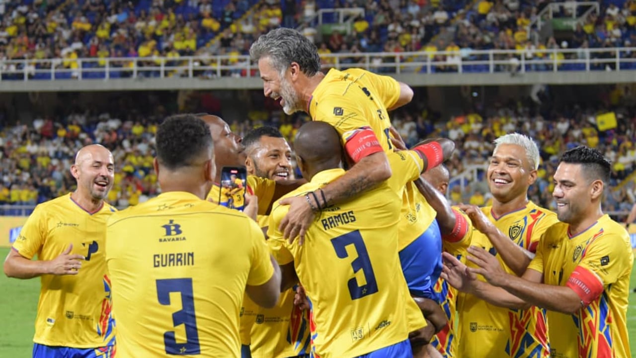 Momentos del partido de despedida de Mario Alberto Yepes.