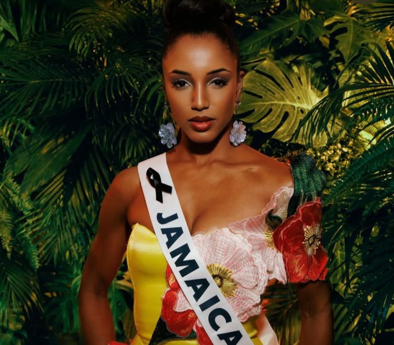Miss Jamaica, Gabrielle Henry, sufrió una fuerte caída durante el certamen.