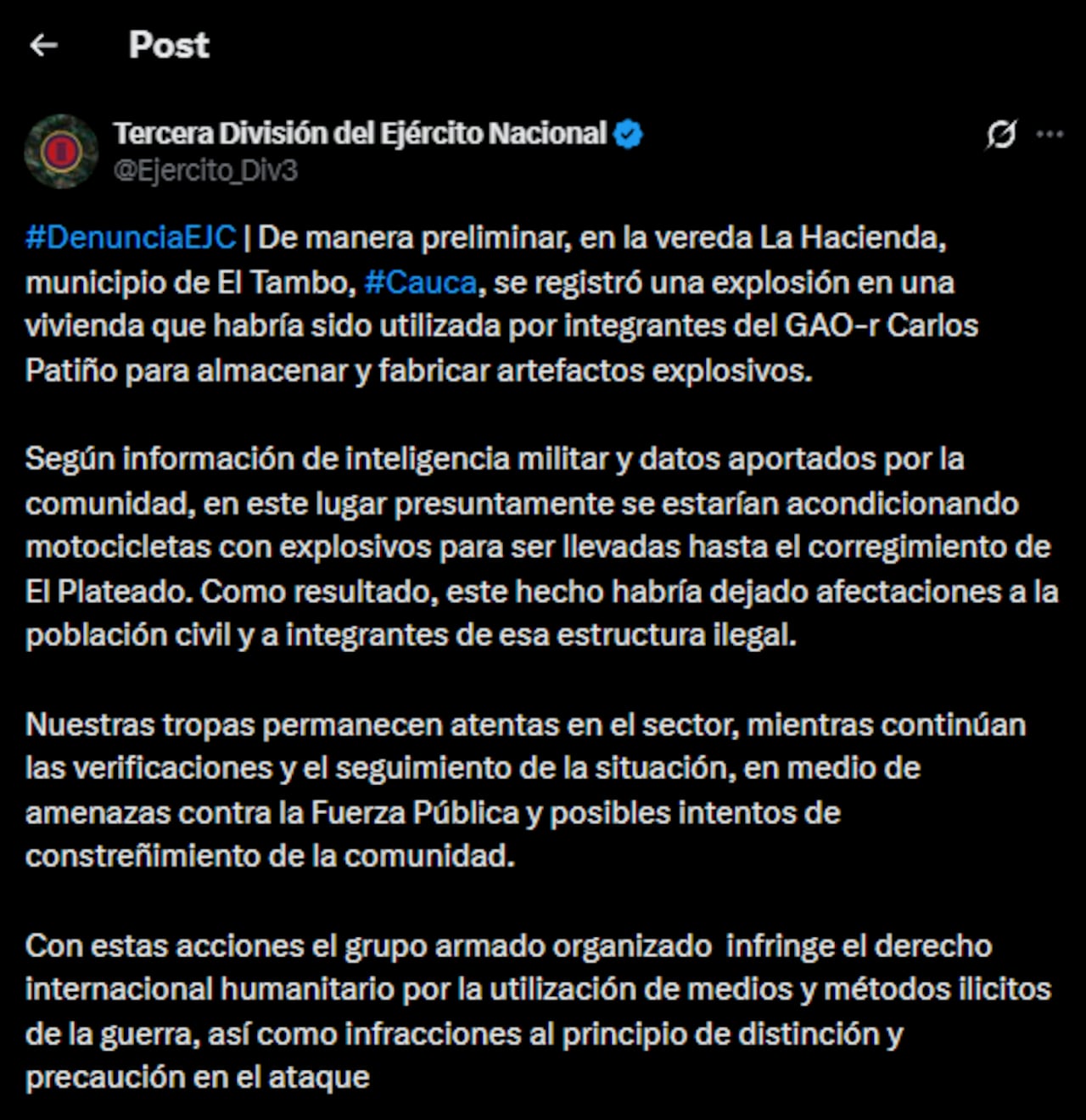 Según el reporte oficial, dentro de la vivienda destruida no solo se preparaban vehículos.