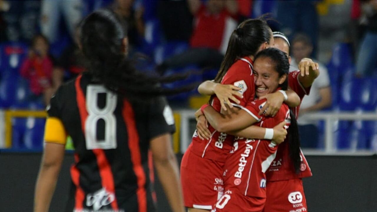 Imagen del partido entre América de Cali y Deportivo Pereira por el juego de vuelta de las semifinales de Liga Femenina 2023.