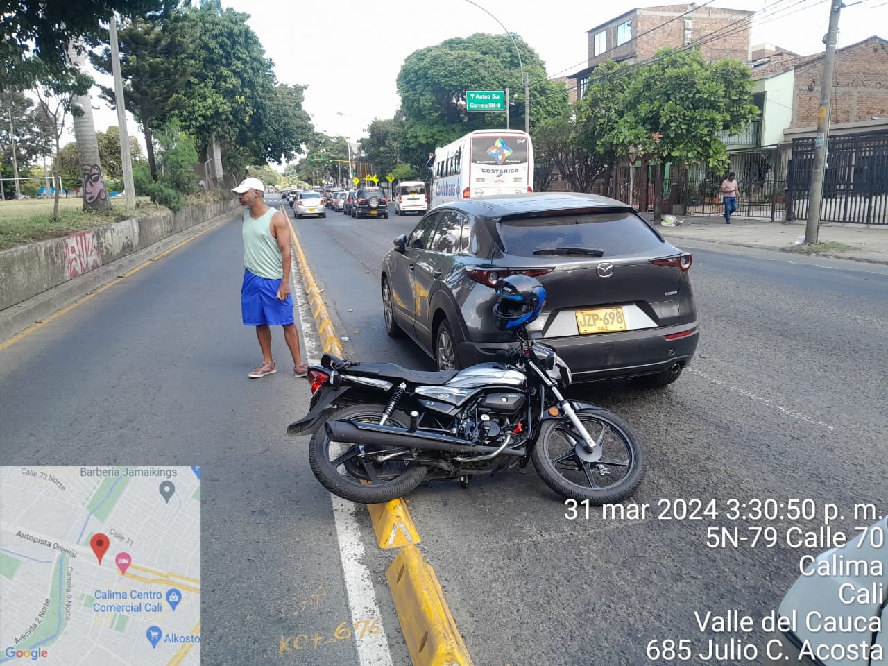 Dirección calle 70 con carrera 7