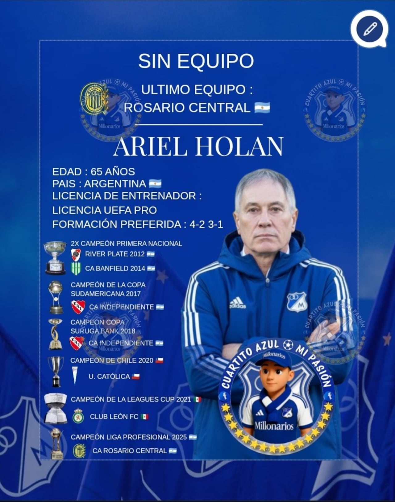 Ariel Holan, recordado por su exitoso paso por Independiente de Avellaneda.