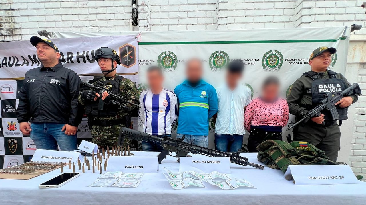 Estas aprehensiones se registran en medio de los múltiples operativos que adelanta la fuerza pública en diferentes partes del país para contrarrestar a los grupos armados al margen de la ley.