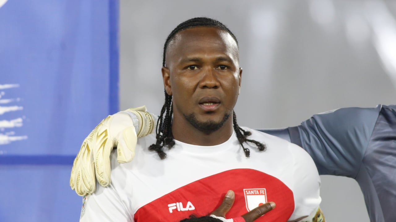 Hugo Rodallega, capitán y figura de Independiente Santa Fe.