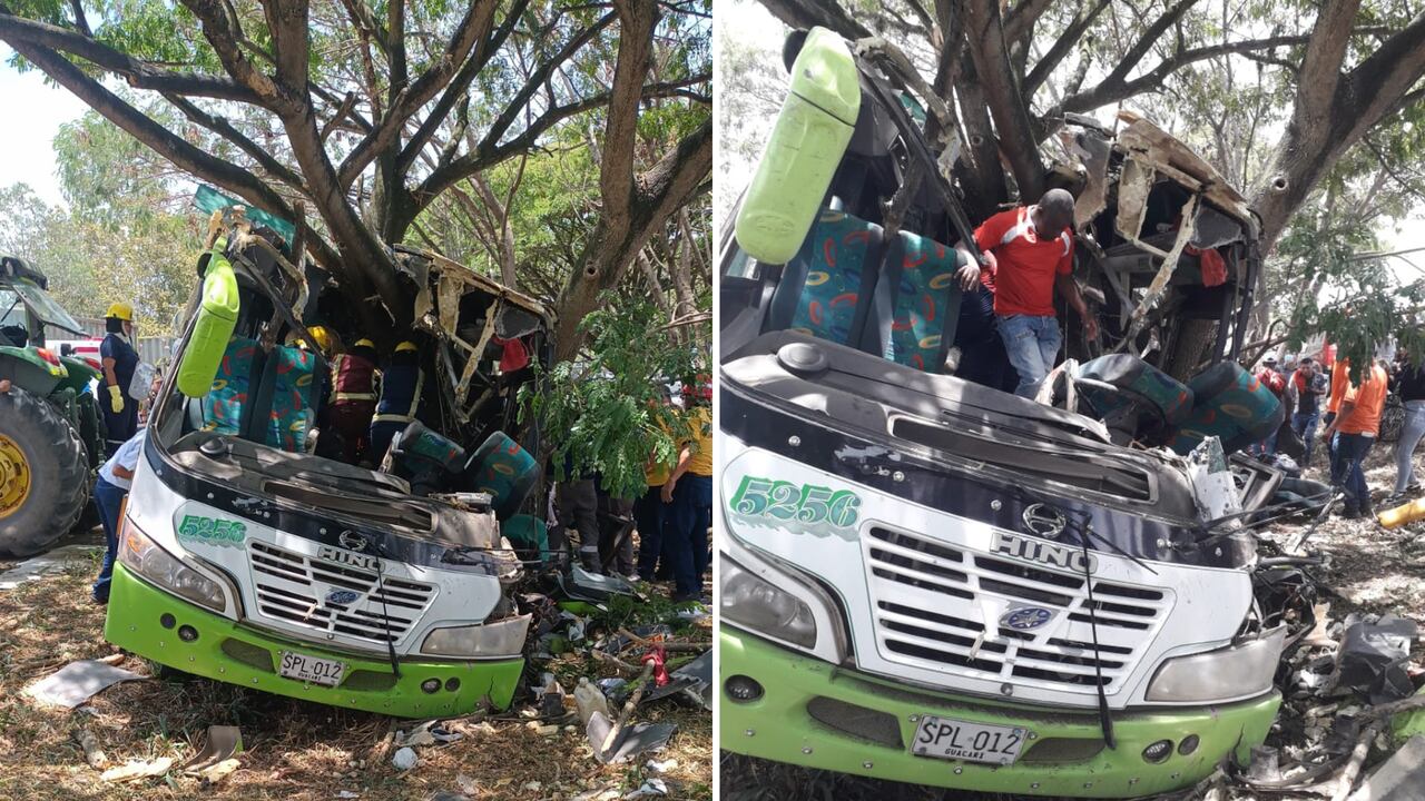 Accidente en el vía El Cerrito, Valle.