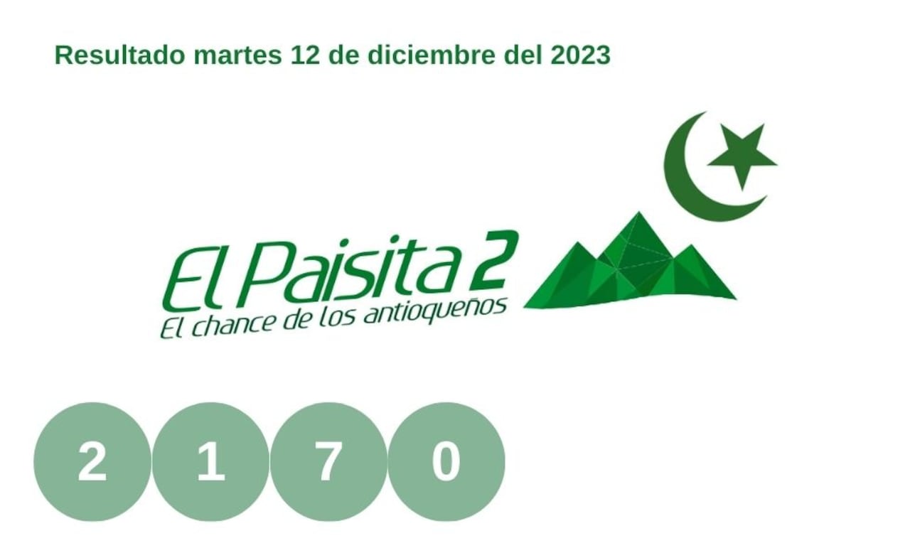 Resultados del Paisita noche / 12 de diciembre