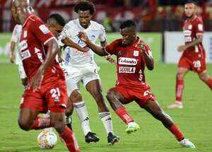 Imagen del partido entre América de Cali y Junior de Barranquilla, en el estadio Pascual Guerrero.