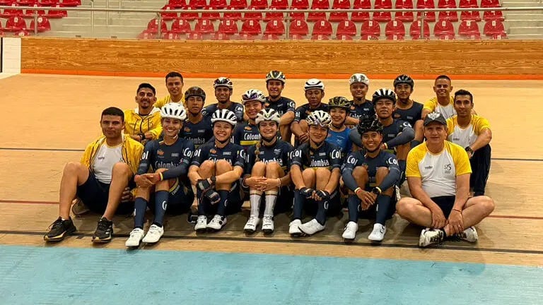 Delegación colombiana que participa en el Campeonato Panamericano Junior de Pista 2026.