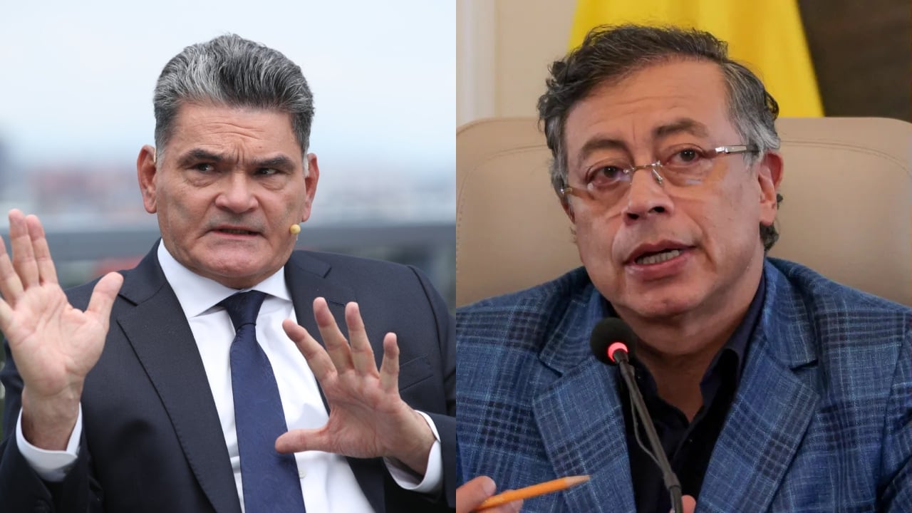 Procurador Gregorio Eljach y el presidente Gustavo Petro.