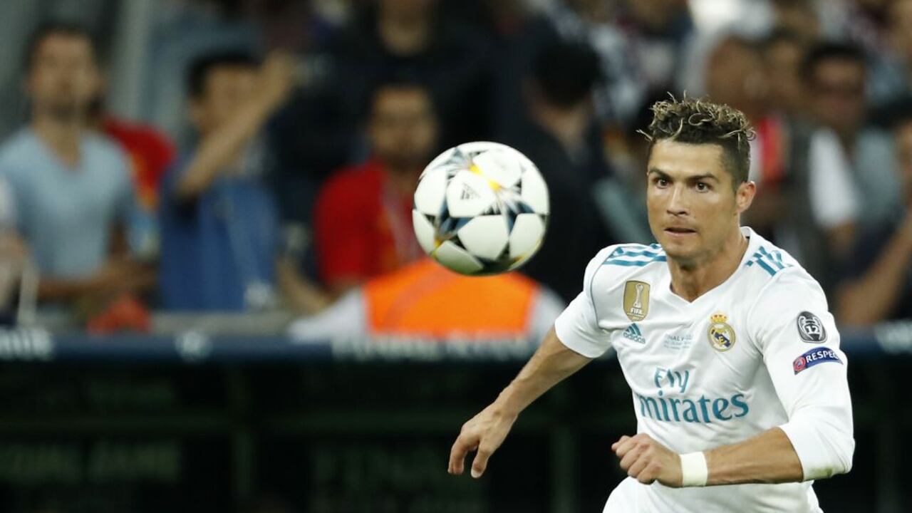 Cristiano Ronaldo of Real Madrid during the UEFA Champions League final between Real Madrid and Liverpool on May 26, 2018 at NSC Olimpiyskiy Stadium in Kyiv, Ukraine(Photo by VI Images via Getty Images)