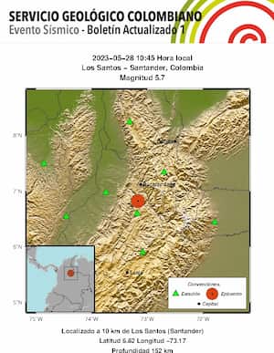 El sismo fue registrado a las 10:45 a.m. del domingo, 28 de mayo.