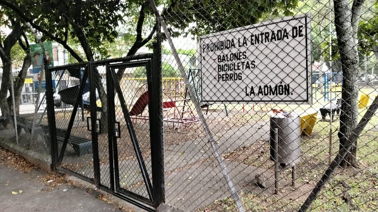 Las restricciones de acceso al parque generan inconformidad entre vecinos del sector.