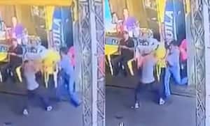 El hecho se presentó en una plaza de mercado en Bucaramanga. Captura de pantalla.