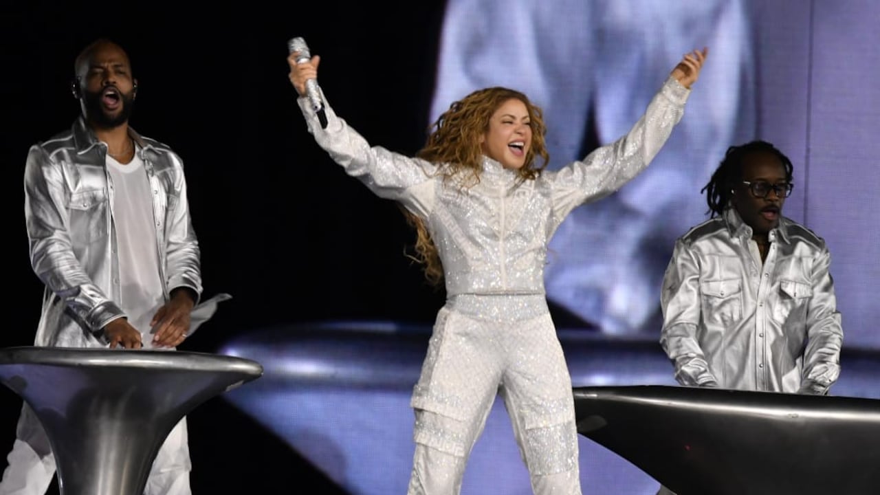Shakira salió al escenario del estadio Pascual Guerrero.