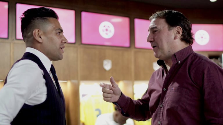 Falcao y Néstor Lorenzo en la Selección Colombia